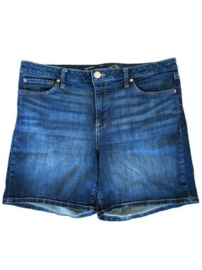 Seven7 Weekend Denim Blue‎ Jean Short Size 14
